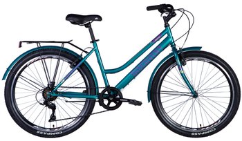 Велосипед ST 26" Discovery PRESTIGE WOMAN Vbr з багажником задн St з крилом St 2024 (синьо-зелений)
