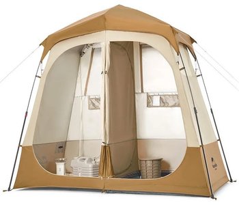 Душевая палатка зонированная Naturehike NH22ZP006, коричневая