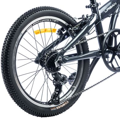 Велосипед Spirit Urban 20 ", рама Uni, темно-сірий, 2021