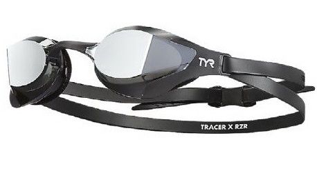 Очки для плавания TYR Tracer-X RZR Mirrored Racing, Silver/Black/Black