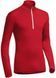 Термофутболка с длинным рукавом Icebreaker BF 200 Oasis LS Half Zip MEN rocket/white L