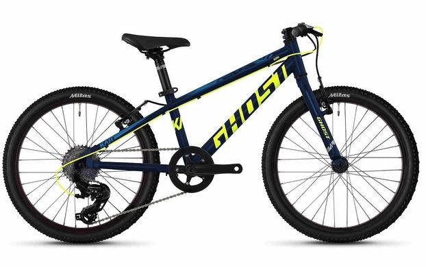 Велосипед Ghost Kato R1.0 20", сине-желтый, 2020
