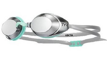 Окуляри для плавання TYR Vecta Racing Mirrored, Silver / Teal / Grey (586) (LGVECM-586)