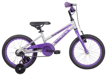 Детский велосипед 16" Apollo NEO girls Brushed Alloy / Lavender / Purple Fade, 2022