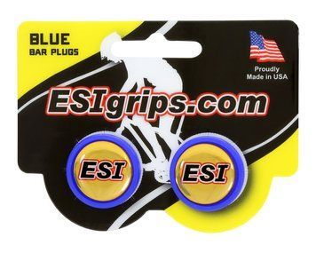 Заглушки руля ESI Bar Plug Blue, синие