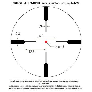 Прицел оптический Vortex Crossfire II AR1-4x24 V-Brite (CF2-31037)