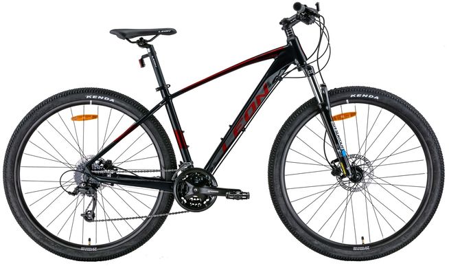 Велосипед 29" Leon TN-80 AM Hydraulic lock out HDD 2022 (чорний з червоним)