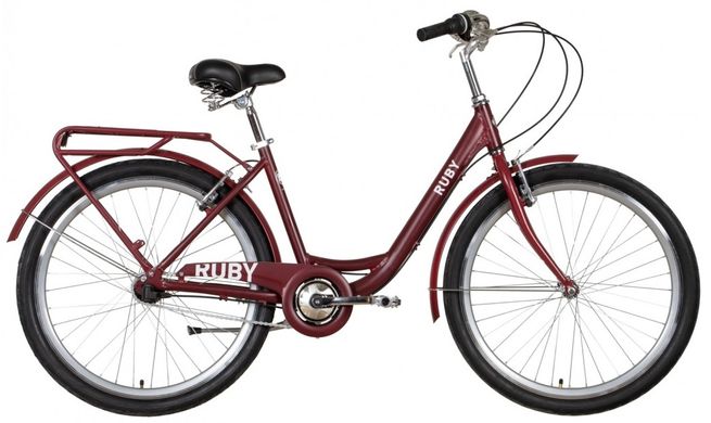 Велосипед 26" Dorozhnik RUBY PH 2022 (темно-красный)