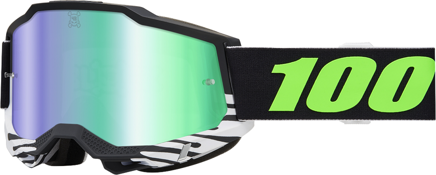 Мотоочки Ride 100% ACCURI 2 UTV SPECIAL Goggle KB43 - Mirror Green Lens, OTG