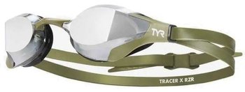 Очки для плавания TYR Tracer-X RZR Mirrored Racing, Smoke/Green/Green