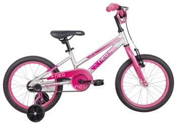 Детский велосипед 16" Apollo NEO girls Brushed Alloy / Pink / Dark Pink Fade, 2022