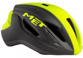Шлем Met Strale Black Safety Yellow Panel/Matt 56-58 cm