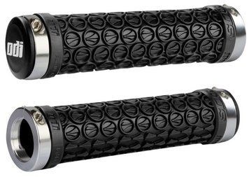 Гріпси ODI SDG LOCK-ON GRIPS Black w/Silver Clamps (чорні зі сріблястими замками)