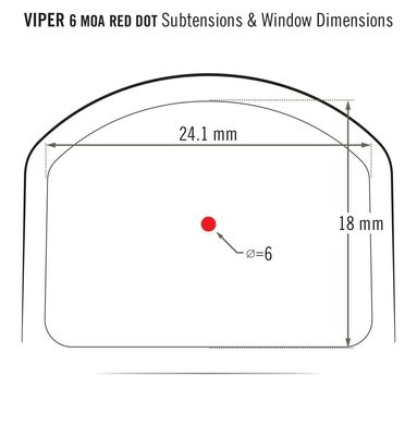 Прицел коллиматорный Vortex Viper Red Dot 6 MOA (VRD-6)
