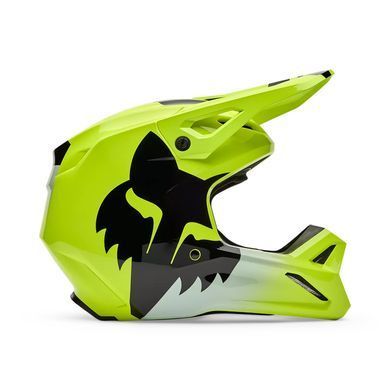 Шолом FOX V1 Helmet - SHIELD [Flo Yellow], XS
