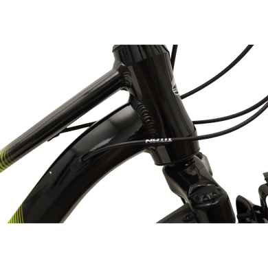 Велосипед CrossBike 24" Hummer 2024 Рама-11" neon-yellow