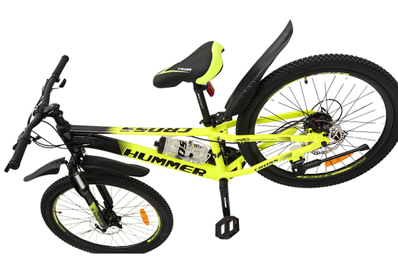 Велосипед CrossBike 24" Hummer 2024 Рама-11" neon-yellow