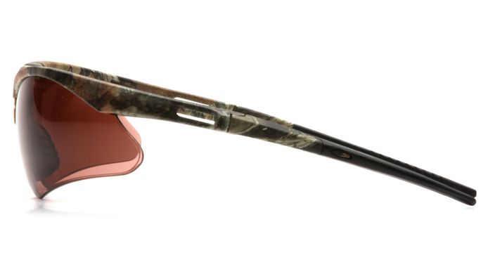 Окуляри захисні ProGuard Pmxtreme Camo (bronze) Anti-Fog, коричневі в камуфльованій оправі