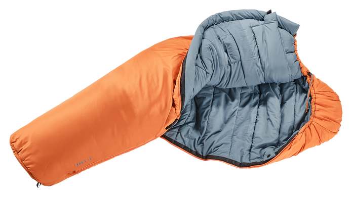 Спальный мешок Deuter Orbit-5° SL цвет 9316 mandarine-slateblue правый