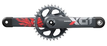 Шатуни SRAM X01 Eagle Superboost+ DUB 12s 165 w Direct Mount 32T X-SYNC 2 Chainring Lunar Oxy Red (DUB Cups/Bearings not included) C3