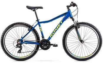 Велосипед Romet 2024 Rambler R6.1 JR синьо-зелено-чорний 17 M