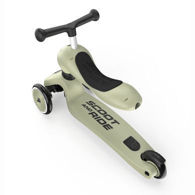 Самокат Scoot and Ride Highwaykick-1, оливковый, 1-5 лет