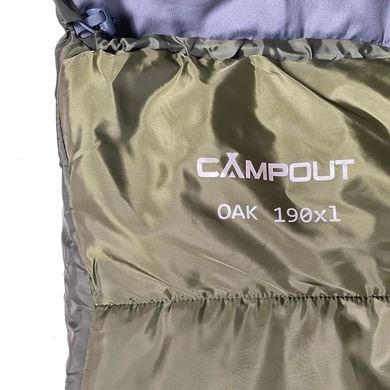 Спальный мешок Campout Oak 190 (Khaki, Left Zip)