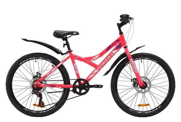Велосипед Discovery 24 FLINT DD рама-14" ST з крилом Pl 2020, рожевий