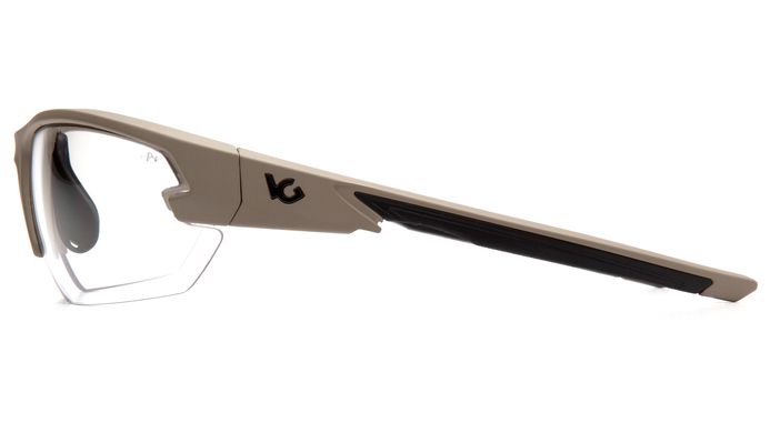 Захисні окуляри Venture Gear Tactical Semtex 2.0 Tan (clear) Anti-Fog, прозорі в пісочній оправі