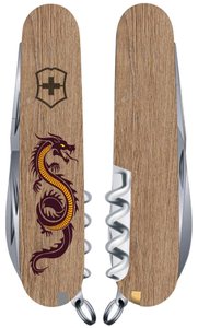 Нож складной Victorinox SPARTAN ZODIAC 3D, Деревянный дракон, 1.3603.7.Z3310h