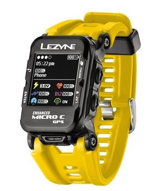 GPS Компьютер Lezyne MICRO C GPS WATCH COLOR Желтый COLOR GPS WATCH UNIT, HANDLEBAR ADAPTER, USB CHARGER CABLE INCLUDED