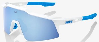 Велоочки Ride 100% SPEEDCRAFT SL - Movistar Team White - HiPER Blue Multilayer Mirror Lens, Mirror Lens