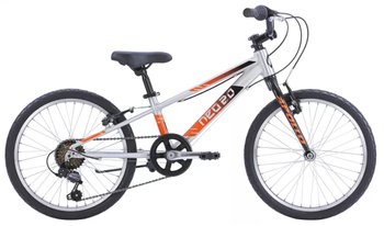Велосипед 20" Apollo NEO 6s boys Brushed Alloy / Black / Orange Fade, 2022