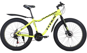 Велосипед Titan 26" Crossover FT 2021 Рама-17" neon yellow-black