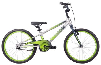 Детский велосипед 20" Apollo NEO boys Brushed Alloy / Slate / Lime Green Fade, 2022