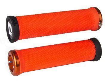 Гріпси ODI Elite Motion, V2.1 Lock-On, Orange w/Orange Clamp, оранжевые с оранжевыми замками