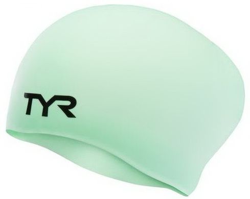 Шапочка для плавания TYR Long Hair Wrinkle Free Silicone Cap, Mint