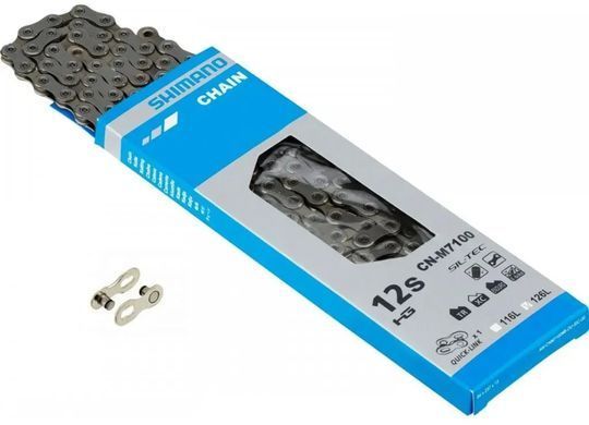 Цепь Shimano CN-M7100 SLX, 116 звеньев, SIL-TEC 12-ск., +QUICK-LINK