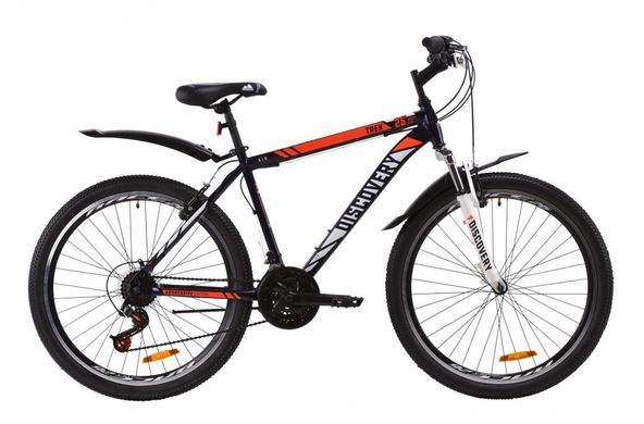 Велосипед Discovery 26 TREK AM Vbr рама-18" ST с крылом Pl 2020, сине-оранжевый