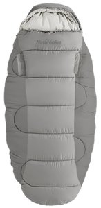 Спальный мешок овальный Naturehike PS300 NH20MSD03, серый