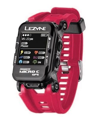 GPS Компьютер Lezyne MICRO C GPS WATCH COLOR Розовый COLOR GPS WATCH UNIT, HANDLEBAR ADAPTER, USB CHARGER CABLE INCLUDED