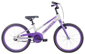 Детский велосипед 20" Apollo NEO girls Brushed Alloy / Lavender / Purple Fade, 2022