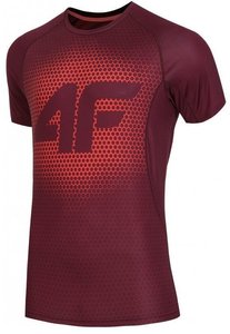 Футболка 4F фітнес великой лого колір: бордо соти