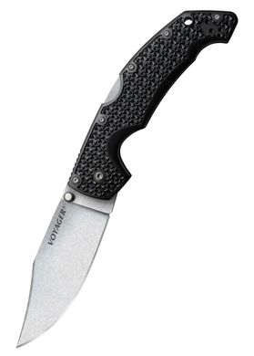 Нож складной Cold Steel Voyager Large Clip Point Plain Edge, Black