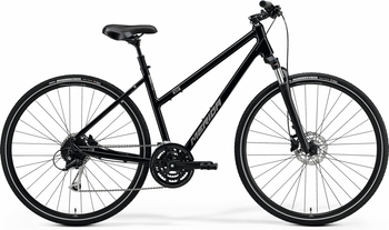 Велосипед Merida CROSSWAY 100, XS(L)(43L), GLOSSY BLACK(MATT SILVER