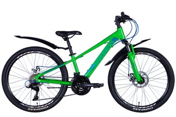 Велосипед AL 24" Discovery QUBE AM DD 2024 (зелено-синій)