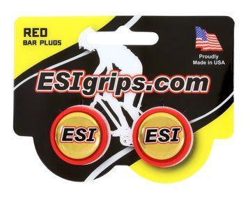 Заглушки руля ESI Bar Plug Red, красные