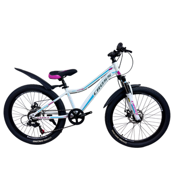 Велосипед Cross 26" Smile Рама-13" white-blue