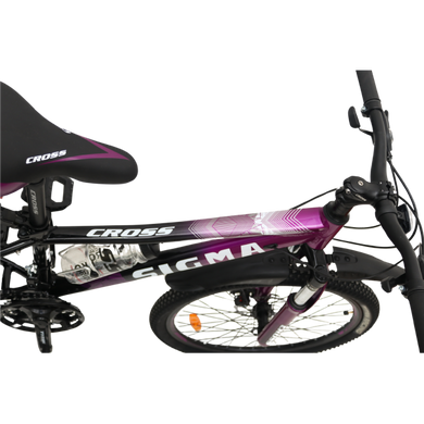 Велосипед CrossBike 24" Sigma 2024 Рама-11" purple