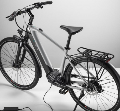 Велосипед Bianchi E-bike T-Tronik T Sunrace 9s E6100 Disc Grigio Urbano/Dark Graphite/Matt, 51 - YRBT8I51TY
